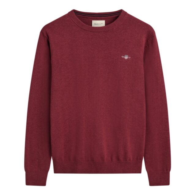 Gant Classic Cotton Crew Nk Bordeaux