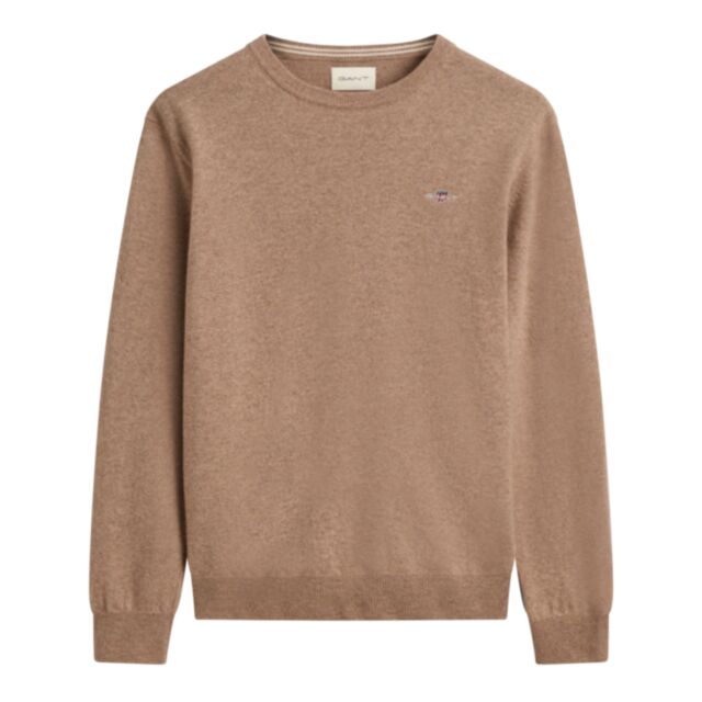 Gant Superfine Labmswool C-Neck Sand Melange