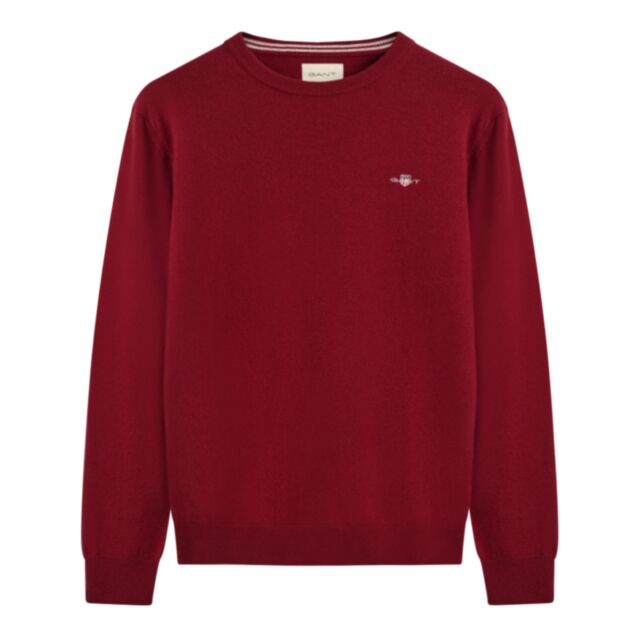 Gant Superfine Labmswool C-Neck Port Red