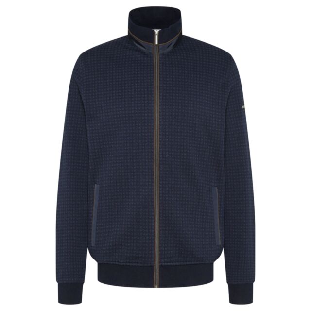 Bugatti Sweat Jacket In Navy Blue