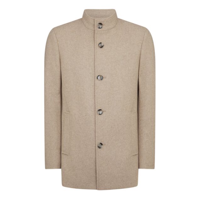 Remus Uomo Jonah Overcoat Sand