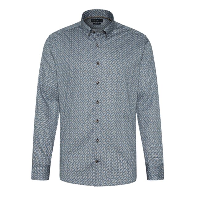 Bugatti Casual Small Printed Shirt Navy