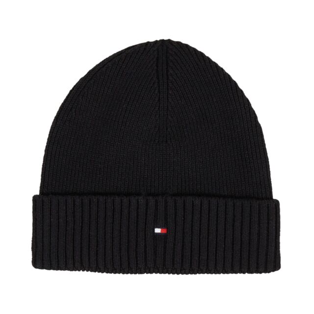 Tommy Hilfiger Flag Beanie Black