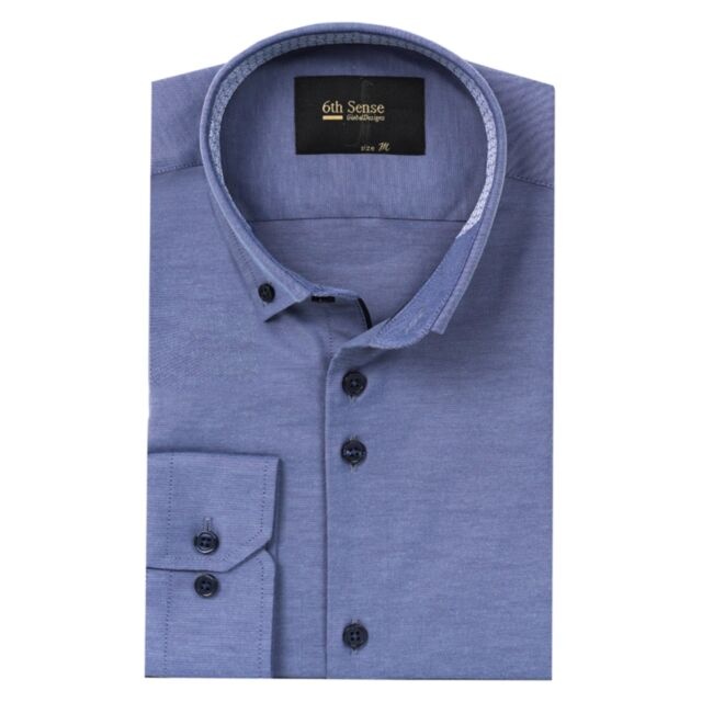 6Th Sense BD Solid Twill Shirt Grey