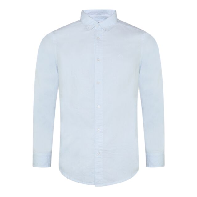 Ted Smith Bond Oxford Shirt In Light Blue