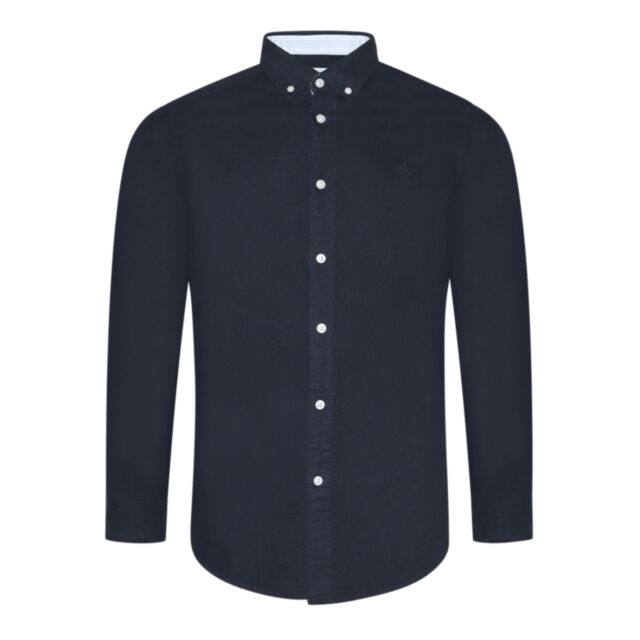 Ted Smith Bond Oxford Shirt Navy