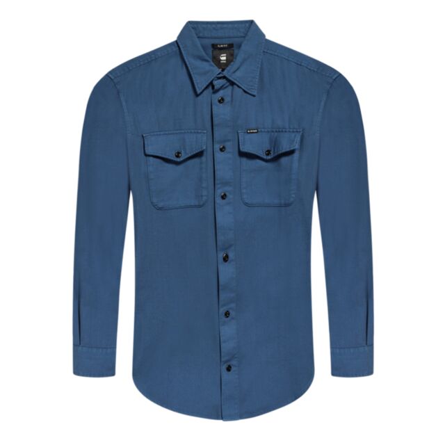 G-Star Marine Slim Shirt Rank Blue