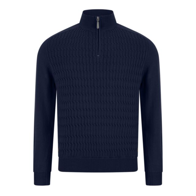 6Th Sense Diego 1/4 Zip Knit Navy