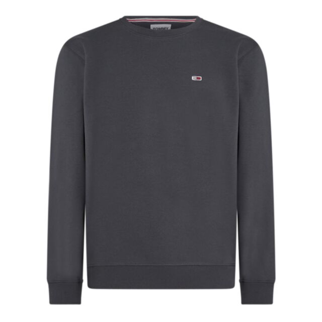 Tommy Jeans Reg Fleece Crew Charcoal
