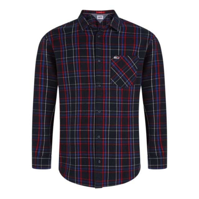 Tommy Jeans Classic Check Shirt Navy