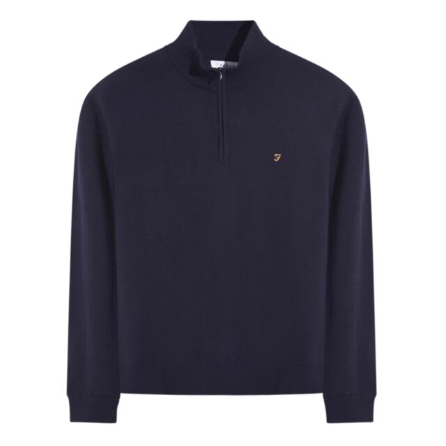Farah RedChurch Merino Wool 1/4 Zip True
