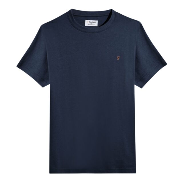 Farah Danny Reg SS T-Shirt True Navy