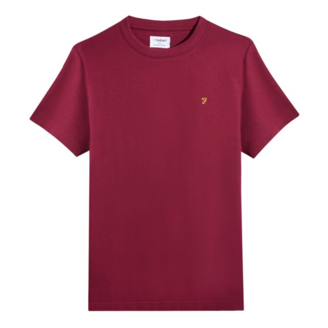 Farah Danny Reg SS T-Shirt Warm Red