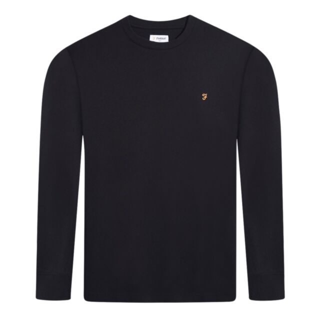 Farah Worthington LS T-Shirt Black