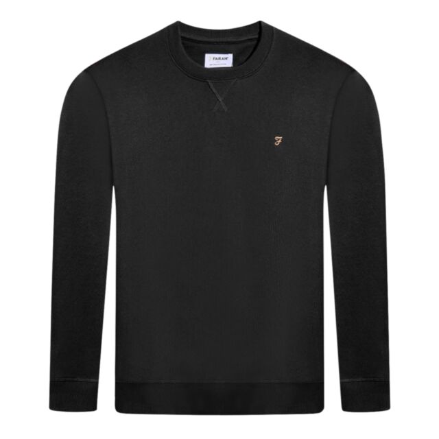 Farah Tim New Crew Sweater Black