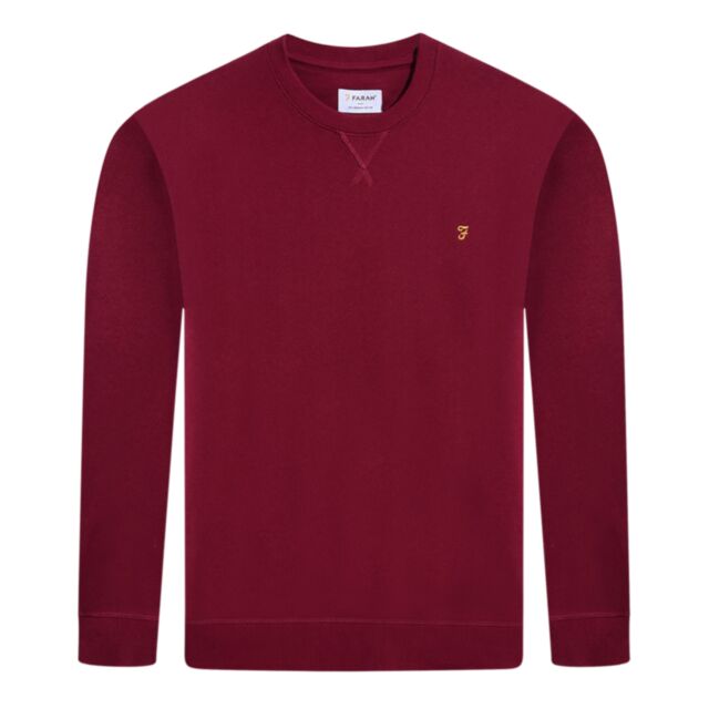 Farah Tim New Crew Sweater Warm Red