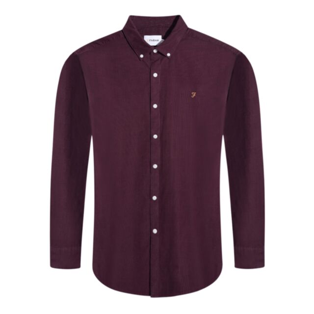 Farah Fontella Cord Shirt In Farah Red