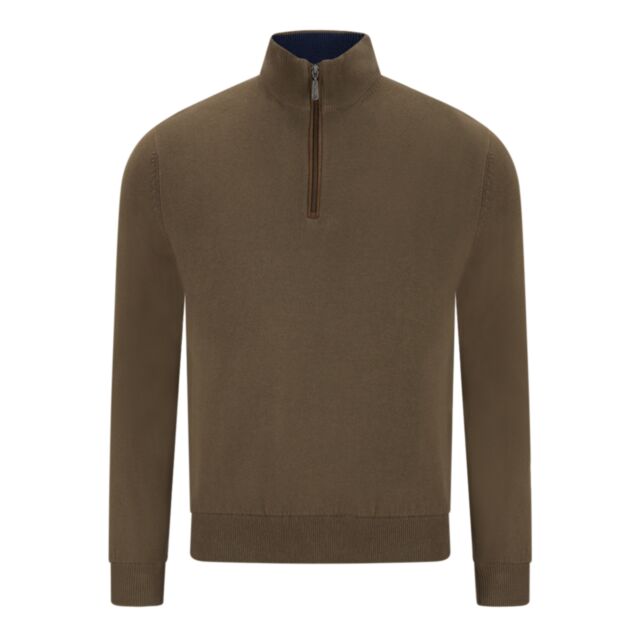 6Th Sense Harry 1/4 Zip Knit Morel
