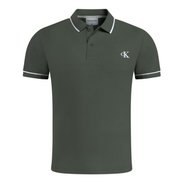 Calvin Klein Tipping Slim Polo Thyme