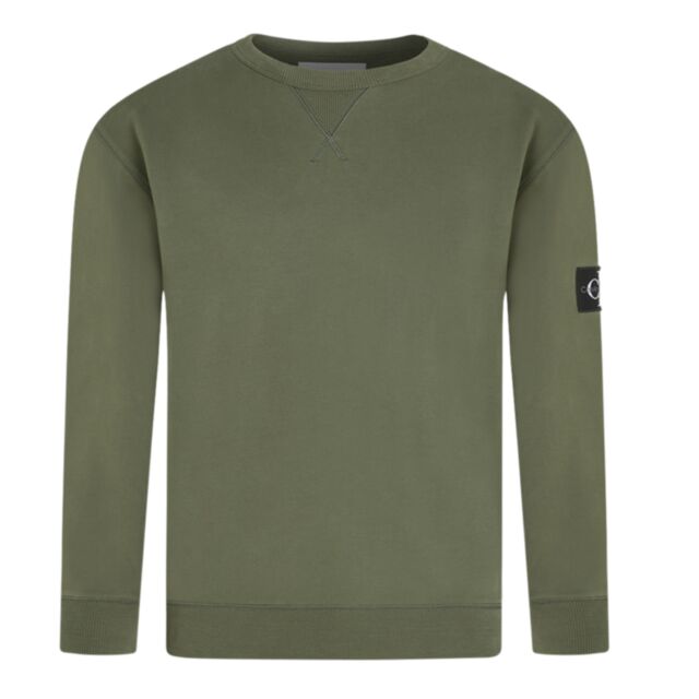 Calvin Klein Badge Crew Nk Sweat Thyme