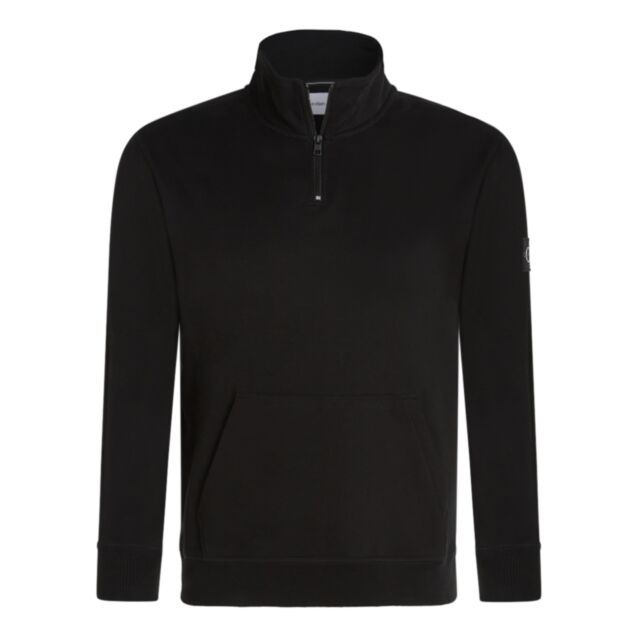 Calvin Klein Badge Half Zip Sweat Black