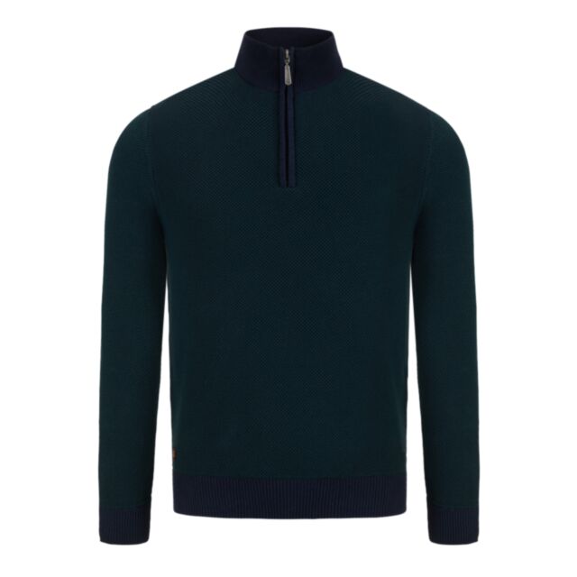 6Th Sense Jimmy 1/4 Zip Knit Pine