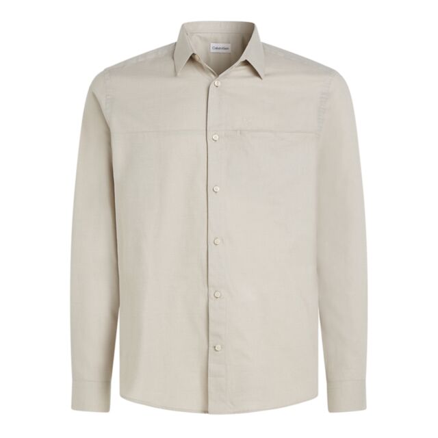 Calvin Klein Flannel Solid OverShirt Fog