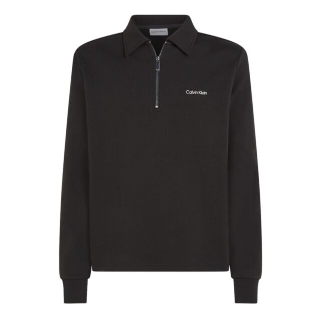 Calvin Klein Logo Repreve Half Zip Black