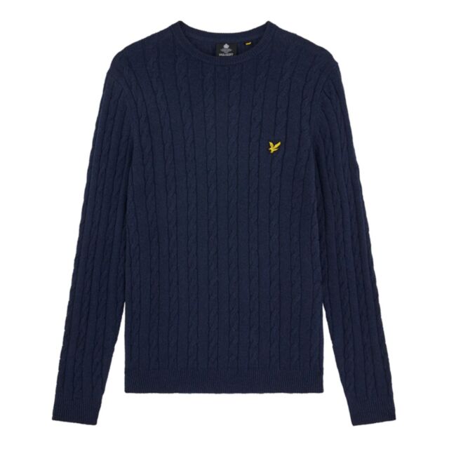 Lyle & Scott Cable Knit Jumper Dark Navy