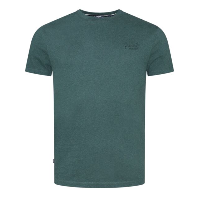 Superdry Vintage Logo Emb Tee In Buck Green
