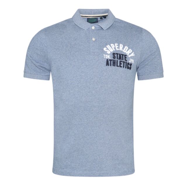 Superdry Applique Classic Polo Bay Blue