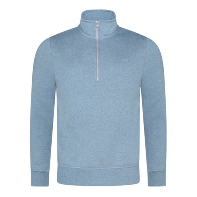 Superdry ESS Half Zip Sweater Blue Marl