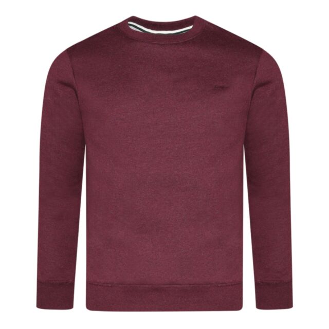 Superdry Ess Logo Crew Sweater Burgundy