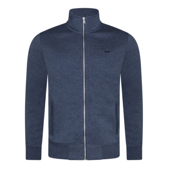 Superdry Ess Logo Zip Track Top Navy