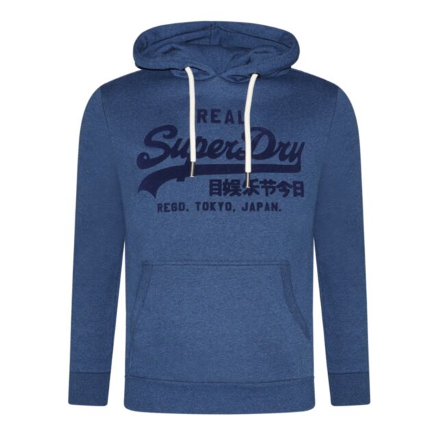 Superdry Tonal VL Hoodie Bright Blue