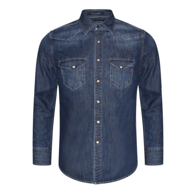 Replay Denim Shirt Dark Wash