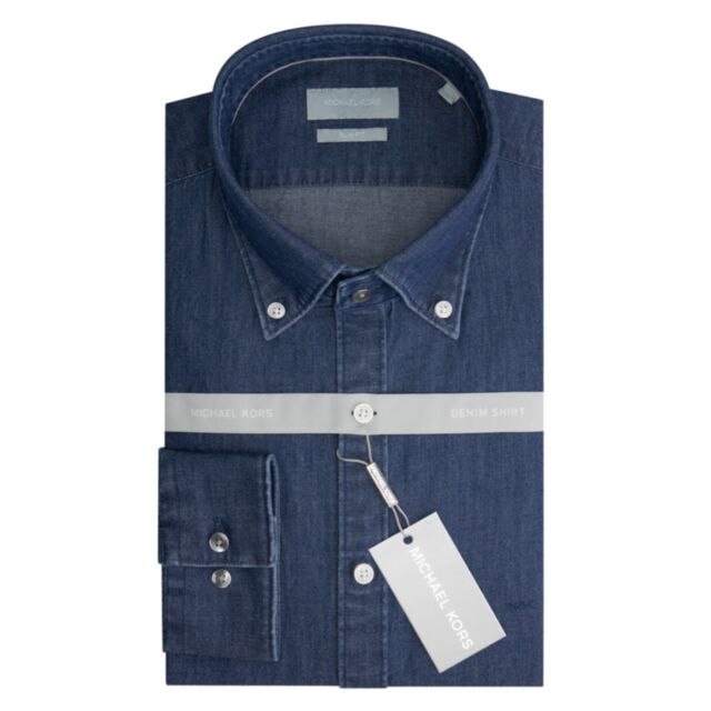 Michael Kors Indigo Slim Shirt Indigo