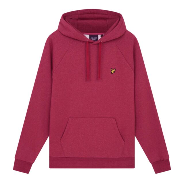 Lyle & Scott Raglan Racked Hood Burgundy