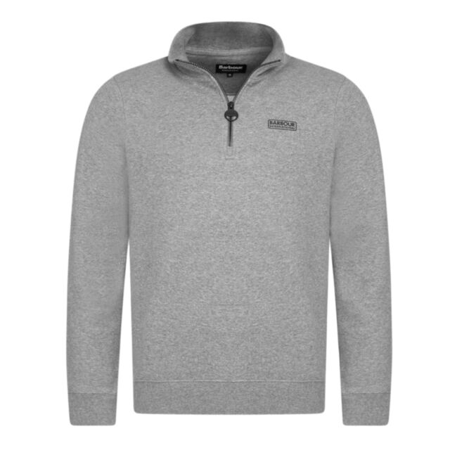 Barbour Essential Half Zip Sweat Grey