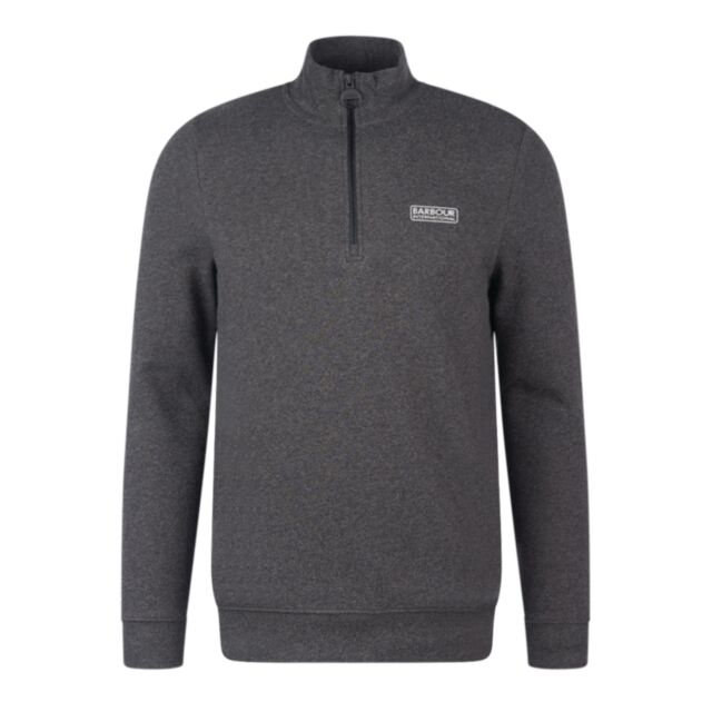 Barbour Essential Half Zip Sweat Dark Gr
