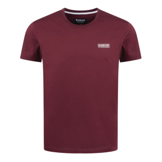 Barbour lntl Small Logo Tee Bordeaux
