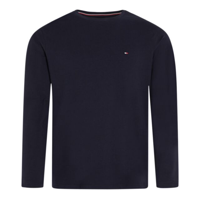 Tommy Hilfiger Stretch Slim LS T-Shirt Navy