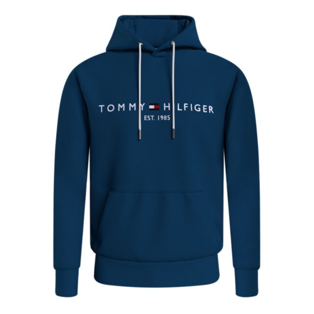 Tommy Hilfiger Logo Hoodie Deep Indigo
