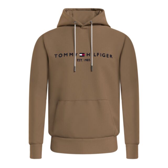 Tommy Hilfiger Logo Hoodie Countryside Khaki