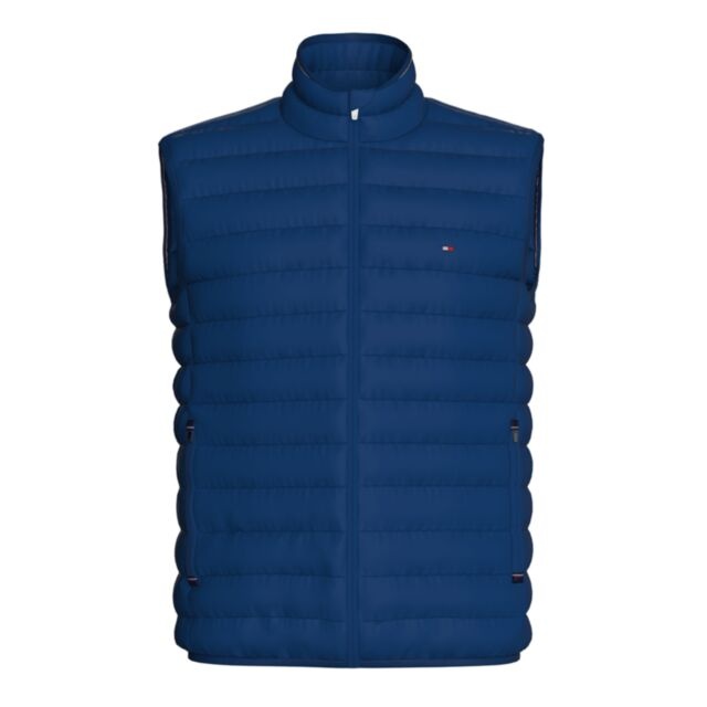 Tommy Hilfiger Packable Recycled Vest In Indigo
