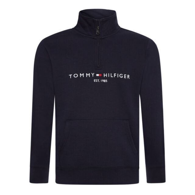 Tommy Hilfiger Logo Mock Neck - Desert Sky
