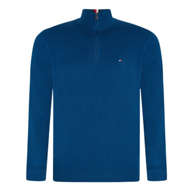 Tommy Hilfiger Pima Ctn Cashmere Mock Indigo