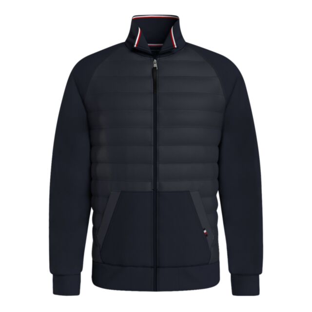 Tommy Hilfiger Mix Media Zip Thru Navy