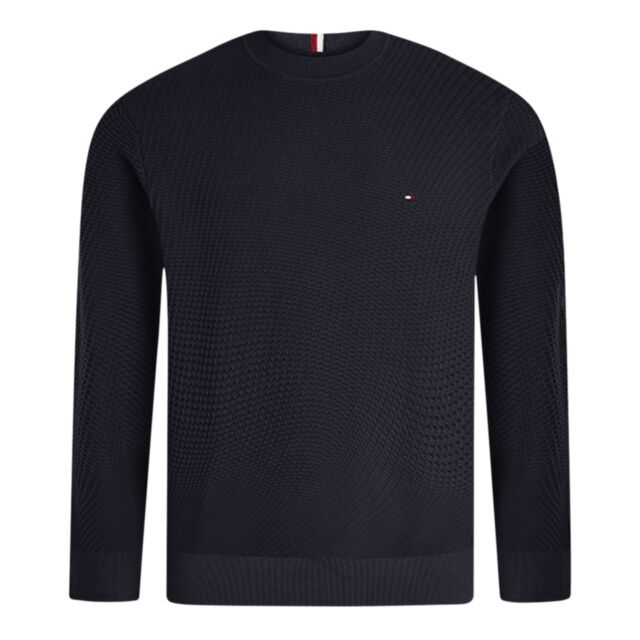 Tommy Hilfiger Rect Struct Crew Nk Navy