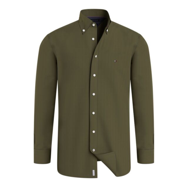 Tommy Hilfiger Flex Brushed Shirt Green